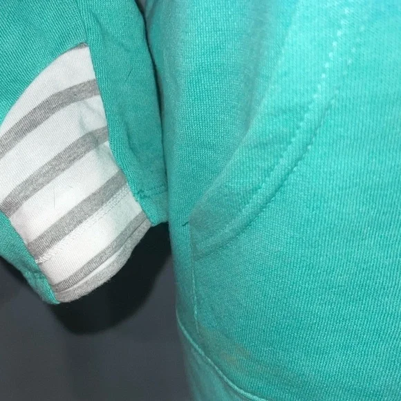 Enza- Teal hooded sweatshirt - Picture 5 of 9